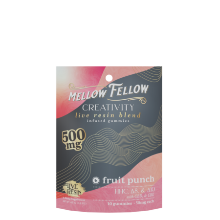 Mellow Fellow Live Resin Blend Infused Gummies 500mg