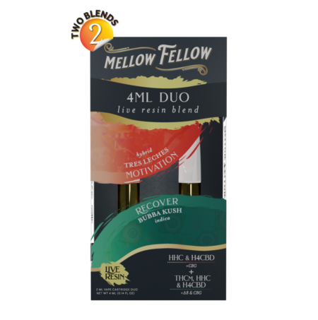 Mellow Fellow Live Resin Vape Cartridge Duo