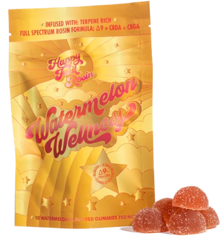 Happy Fruit Rosin Watermelon Wellness Gummies 750mg